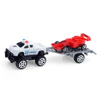Автовоз Полиция с гоночной машиной под слюдой 1099-1