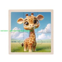 Д Пазл 6 эл Жирафик д1763