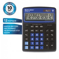 Калькулятор BRAUBERG  12 разрядов EXTRA-12-BKBU настольный