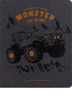 Дневник 1-11кл ЭКО MONSTER OFFROAD с цветной печатью, беж блок