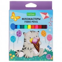 Фломастеры 12цв Приключения кота Пирожка