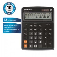 Калькулятор BRAUBERG  12 разрядов EXTRA-12-BK настольный