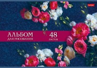 Альбом 48л скрепка Роскошные цветы