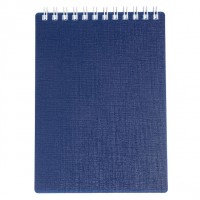Блокнот А7 спираль 80л ХБ CANVAS Синий
