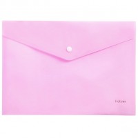 Папка-конверт с кноп.Hatber PASTEL Пион 180мкм