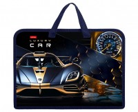Папка с ручками  А4 на молнии Luxury Car ХБ