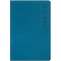 Телефон.книга А7 64л Кожзам БД Dark teal