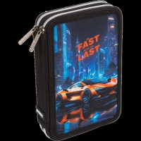 Пенал deVENTE Fast 2 отд Or Last  прямоугольный 21*14,5*5,2