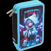 Пенал deVENTE Korokoro 2 отд прямоугольный 21*14,5*5,2