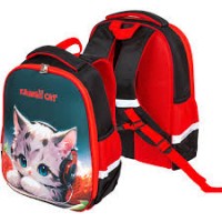 Рюкзак Attomex Optima.Kawaii Cat школьный 37*28*18 жесткий эрг спинка