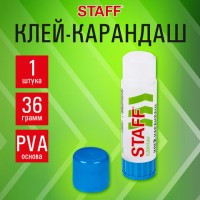 Клей-карандаш 36гр. STAFF