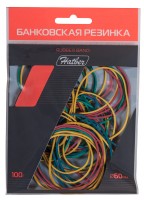 Резинка банковская,100гр. цветная Хатбер