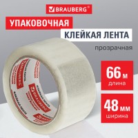 Скотч 48*66м BRAUBERG прозрачная, 45мкм